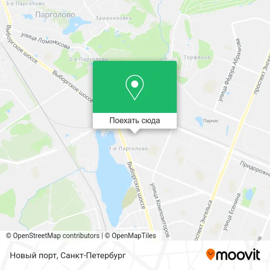Карта Новый порт