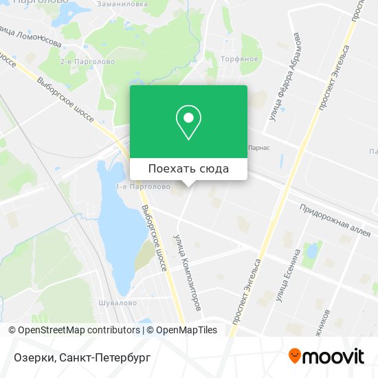 Карта Озерки