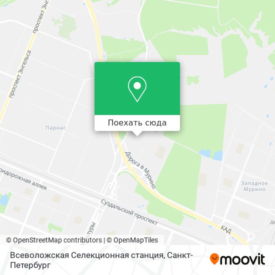 Карта Всеволожская Селекционная станция