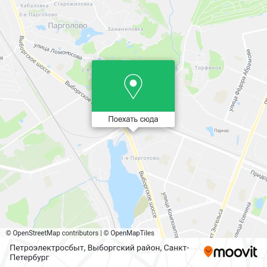 Карта Петроэлектросбыт, Выборгский район