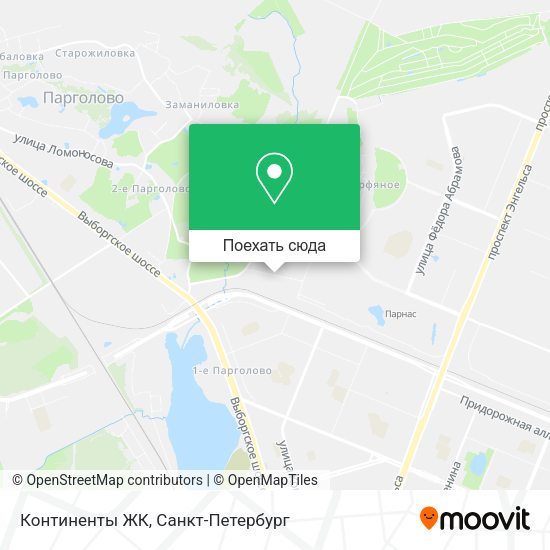 Карта Континенты ЖК