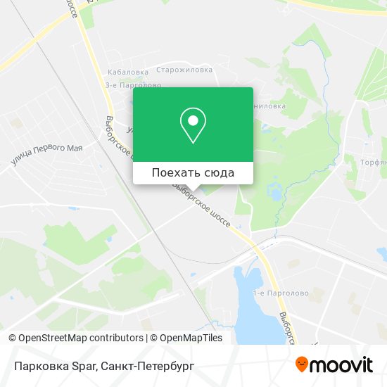 Карта Парковка Spar