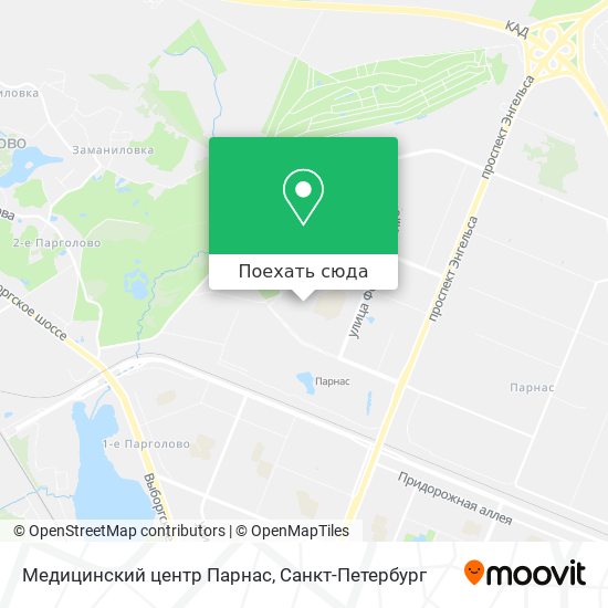 Карта Медицинский центр Парнас