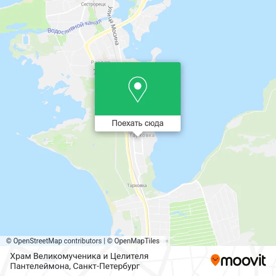 Карта Храм Великомученика и Целителя Пантелеймона