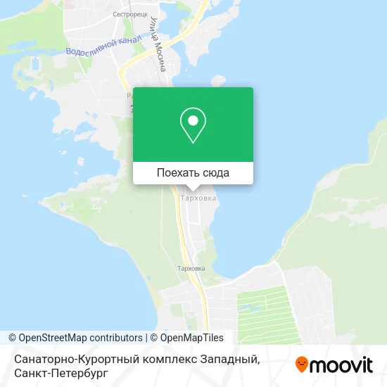 Карта Санаторно-Курортный комплекс Западный