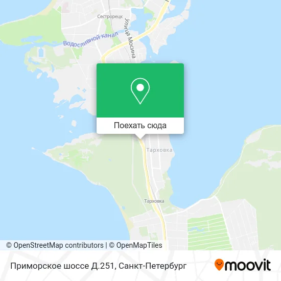 Карта Приморское шоссе Д.251