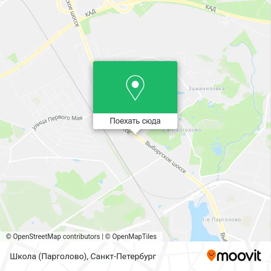 Карта Школа (Парголово)