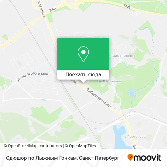 Карта Сдюшор по Лыжным Гонкам