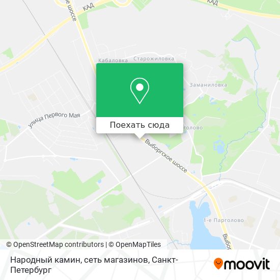 Карта Народный камин, сеть магазинов
