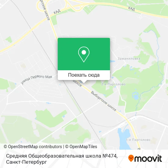 Карта Средняя Общеобразовательная школа №474