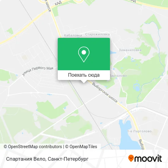Карта Спартания Вело