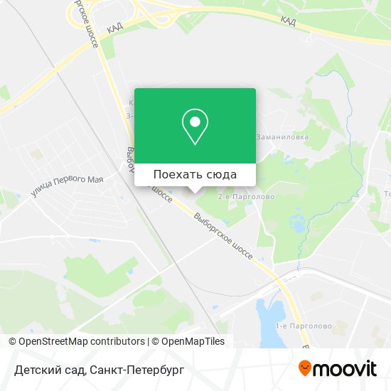 Карта Детский сад