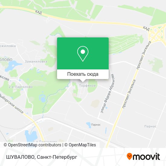 Карта ШУВАЛОВО