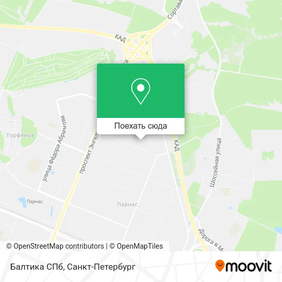 Карта Балтика СПб