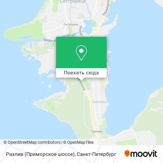 Карта Разлив (Приморское шоссе)