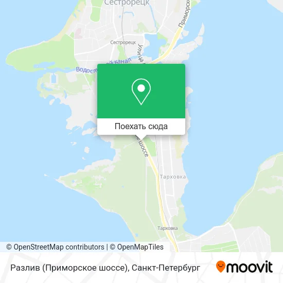 Карта Разлив (Приморское шоссе)