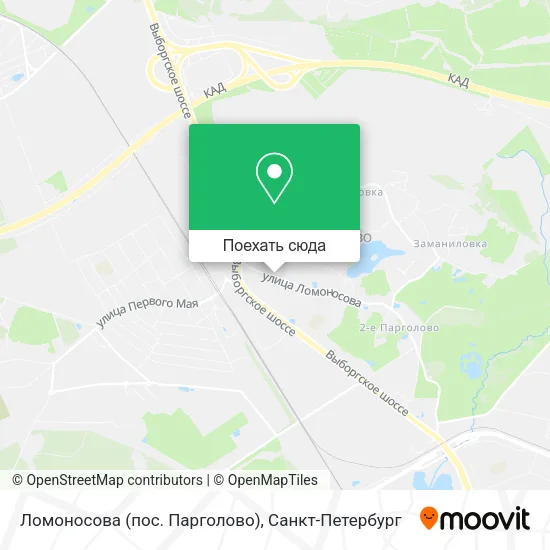 Карта Ломоносова (пос. Парголово)