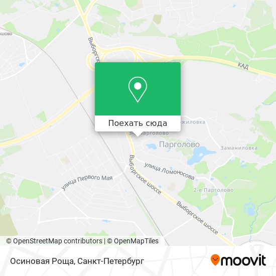 Карта Осиновая Роща
