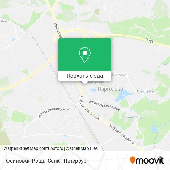 Карта Осиновая Роща