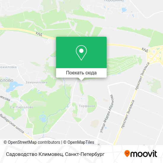 Карта Садоводство Климовец