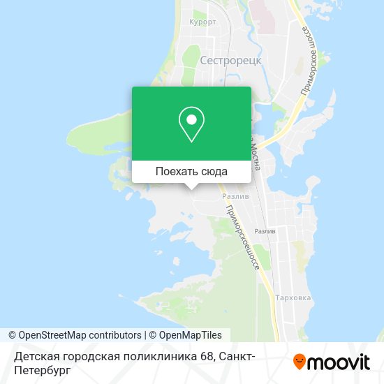 Карта Детская городская поликлиника 68