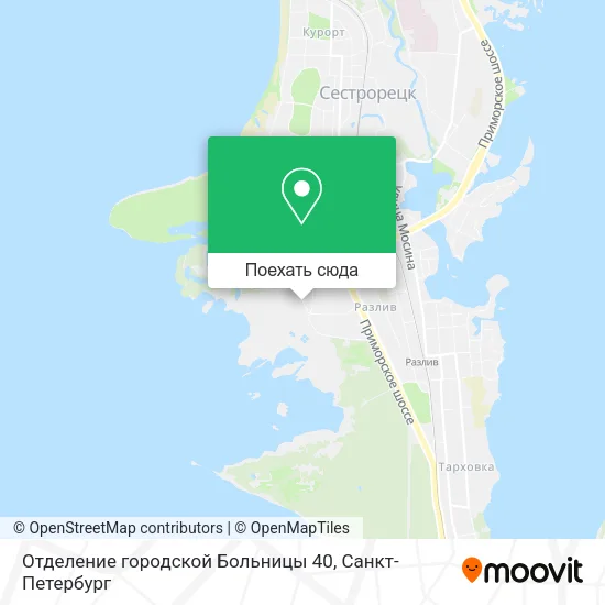 Карта Отделение городской Больницы 40