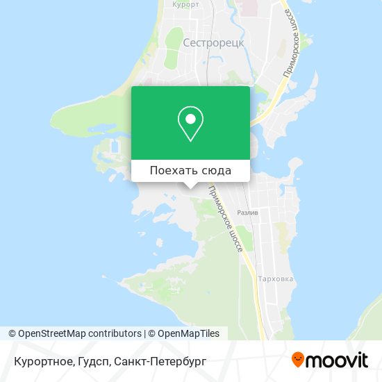Карта Курортное, Гудсп
