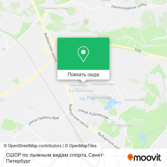 Карта СШОР по лыжным видам спорта