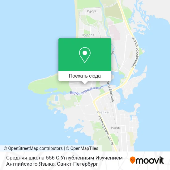 Карта Средняя школа 556 С Углубленным Изучением Английского Языка