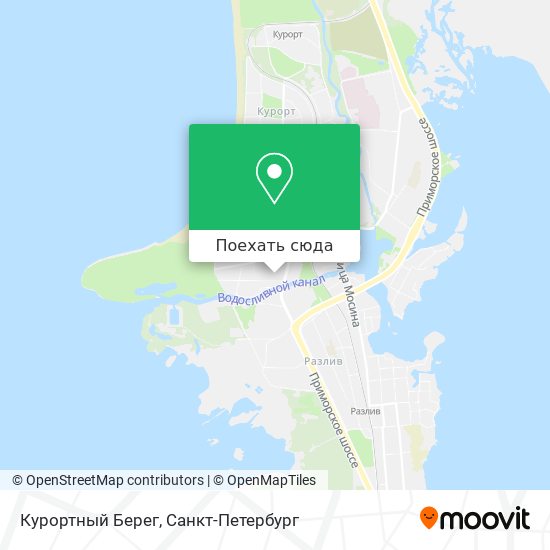 Карта Курортный Берег