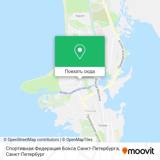 Карта Спортивная Федерация Бокса Санкт-Петербурга