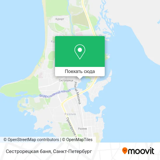 Карта Сестрорецкая баня
