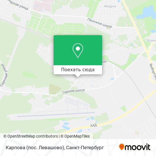 Карта Карпова (пос. Левашово)