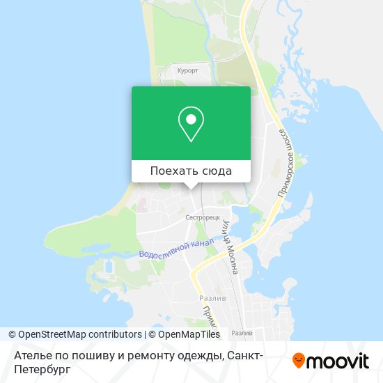Карта Ателье по пошиву и ремонту одежды