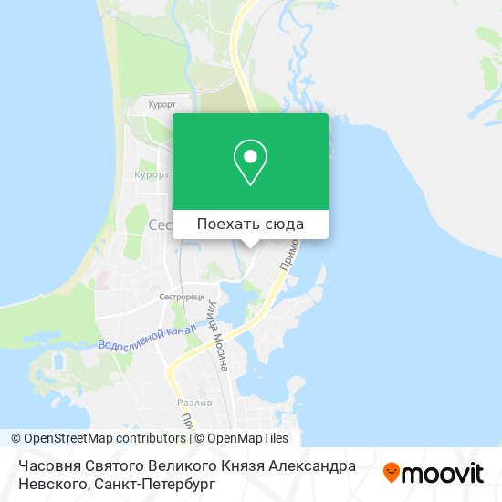 Карта Часовня Святого Великого Князя Александра Невского