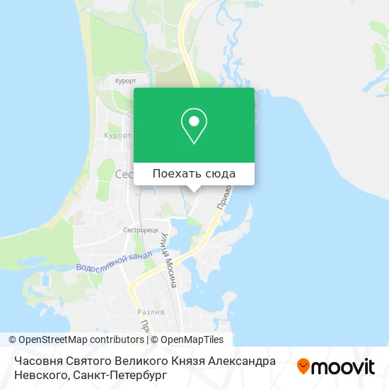 Карта Часовня Святого Великого Князя Александра Невского