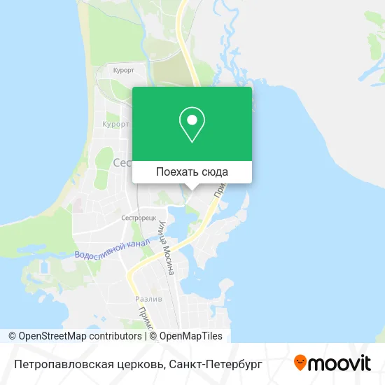 Карта Петропавловская церковь