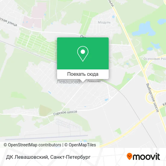 Карта ДК Левашовский