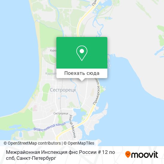 Карта Межрайонная Инспекция фнс России # 12 по спб