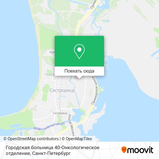 Карта Городская больница 40-Онкологическое отделение