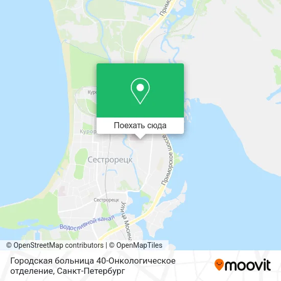 Карта Городская больница 40-Онкологическое отделение