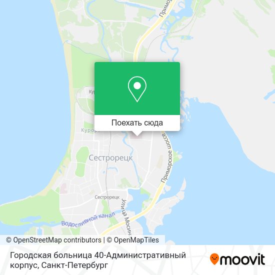 Карта Городская больница 40-Административный корпус