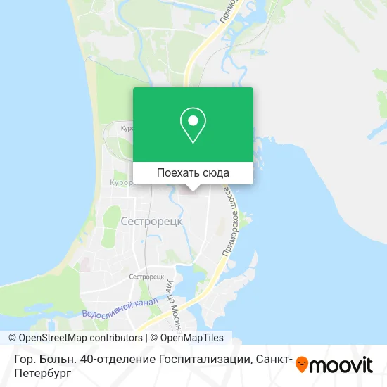 Карта Гор. Больн. 40-отделение Госпитализации