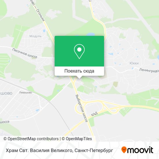 Карта Храм Свт. Василия Великого