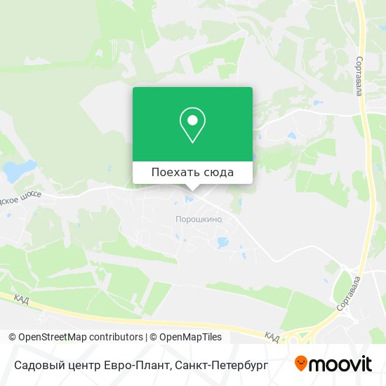 Карта Садовый центр Евро-Плант