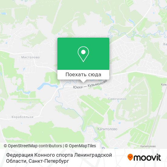 Карта Федерация Конного спорта Ленинградской Области