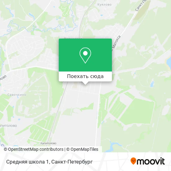 Карта Средняя школа 1