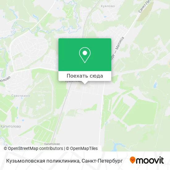 Карта Кузьмоловская поликлиника