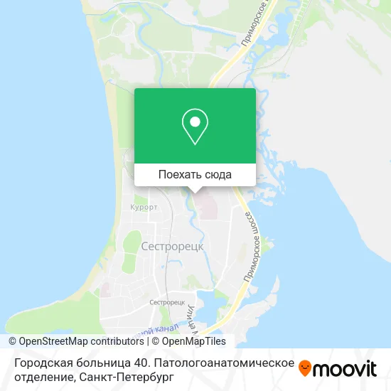 Карта Городская больница 40. Патологоанатомическое отделение