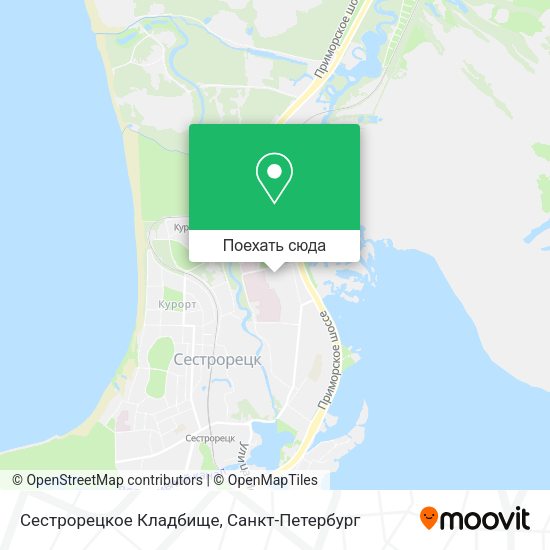 Карта Сестрорецкое Кладбище